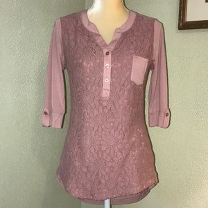 89th + Madison Rose Blouse Size Medium